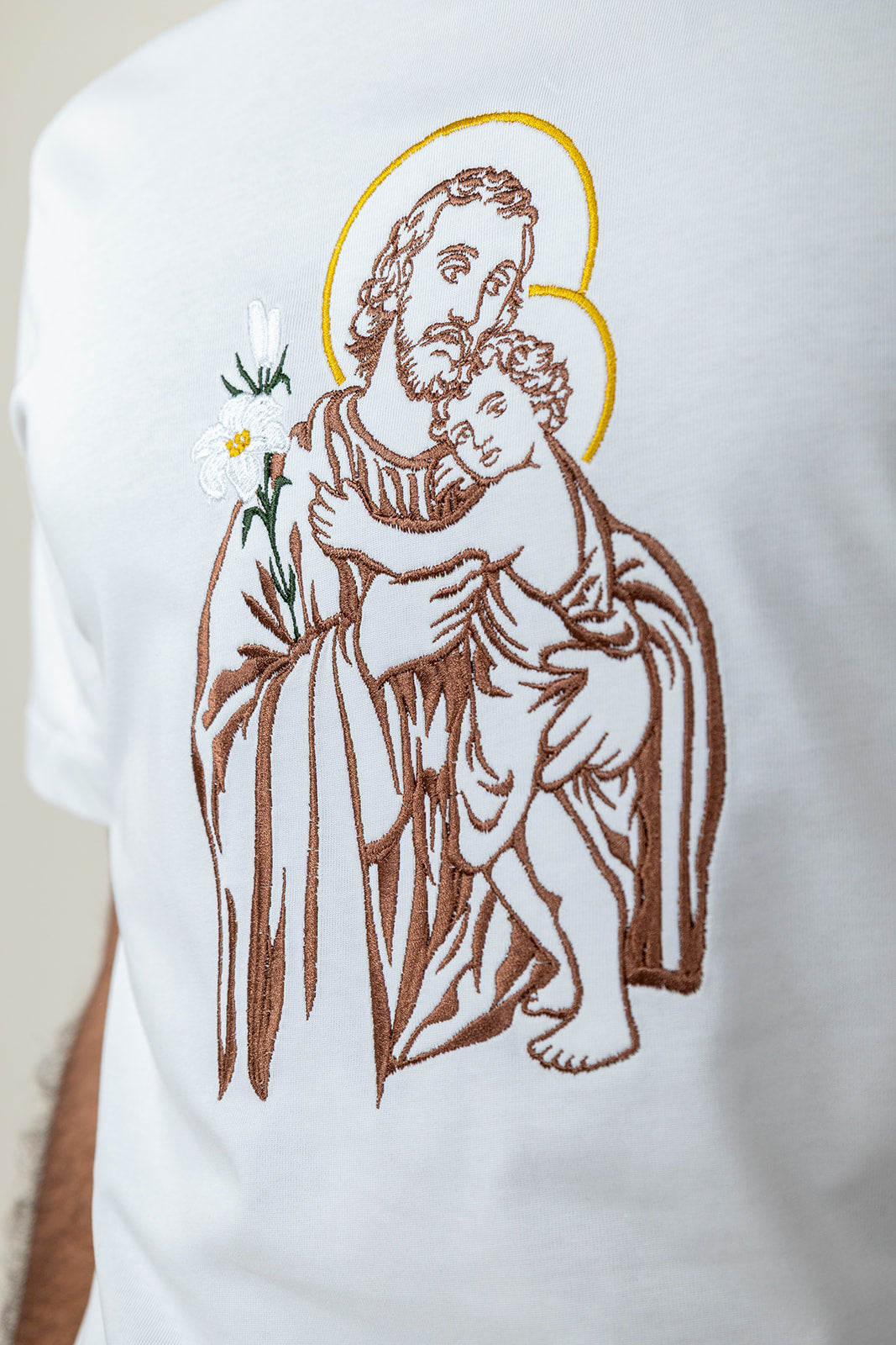 CAMISETA BORDADA:  SAN JOSÉ