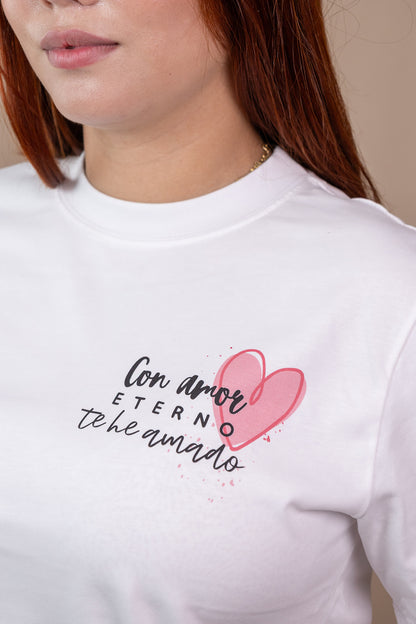 CAMISETA CON AMOR ETERNO