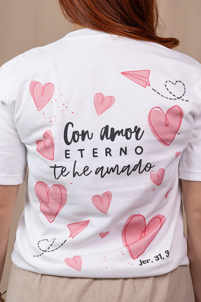 CAMISETA CON AMOR ETERNO