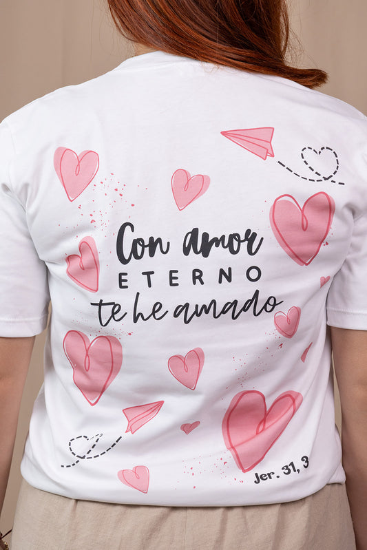CAMISETA CON AMOR ETERNO