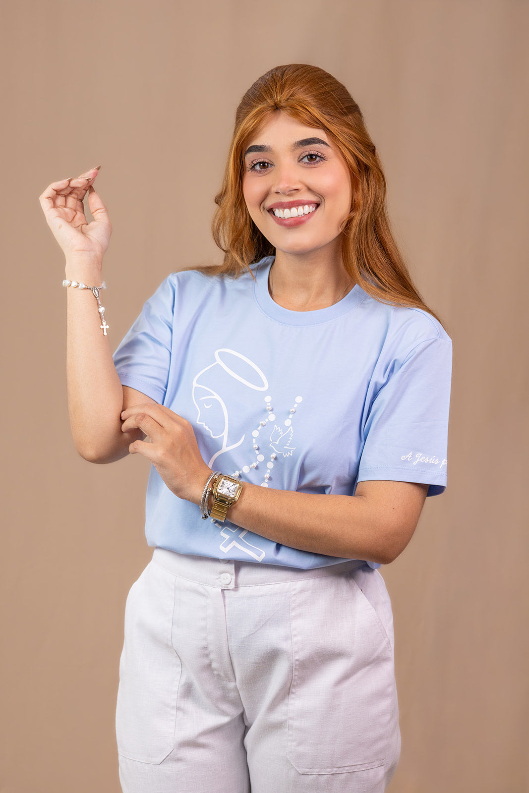 CAMISETA ROSARIO: A JESÙS POR MARÌA