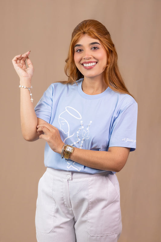 CAMISETA ROSARIO: A JESÙS POR MARÌA