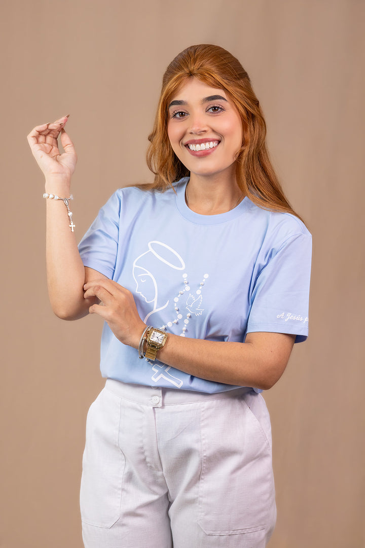 CAMISETA ROSARIO: A JESÙS POR MARÌA
