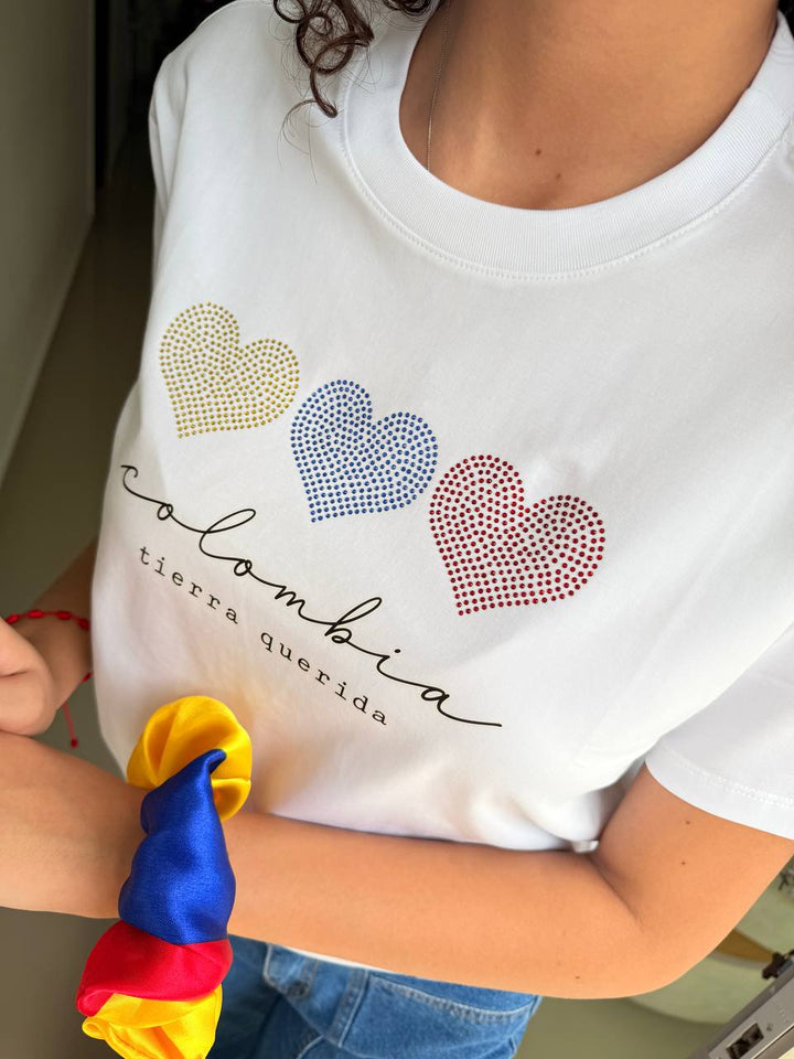CAMISETA COLOMBIA : Tres Corazones
