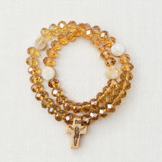Rosario Pulsera champán