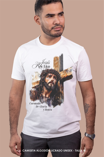 CAMISETA REY VIVO - JESÙS CRUZ