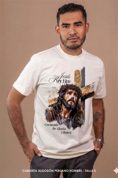 CAMISETA REY VIVO - JESÙS CRUZ