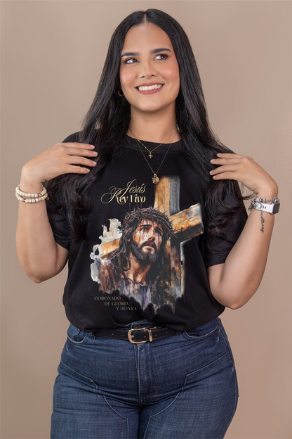 CAMISETA REY VIVO - JESÙS CRUZ