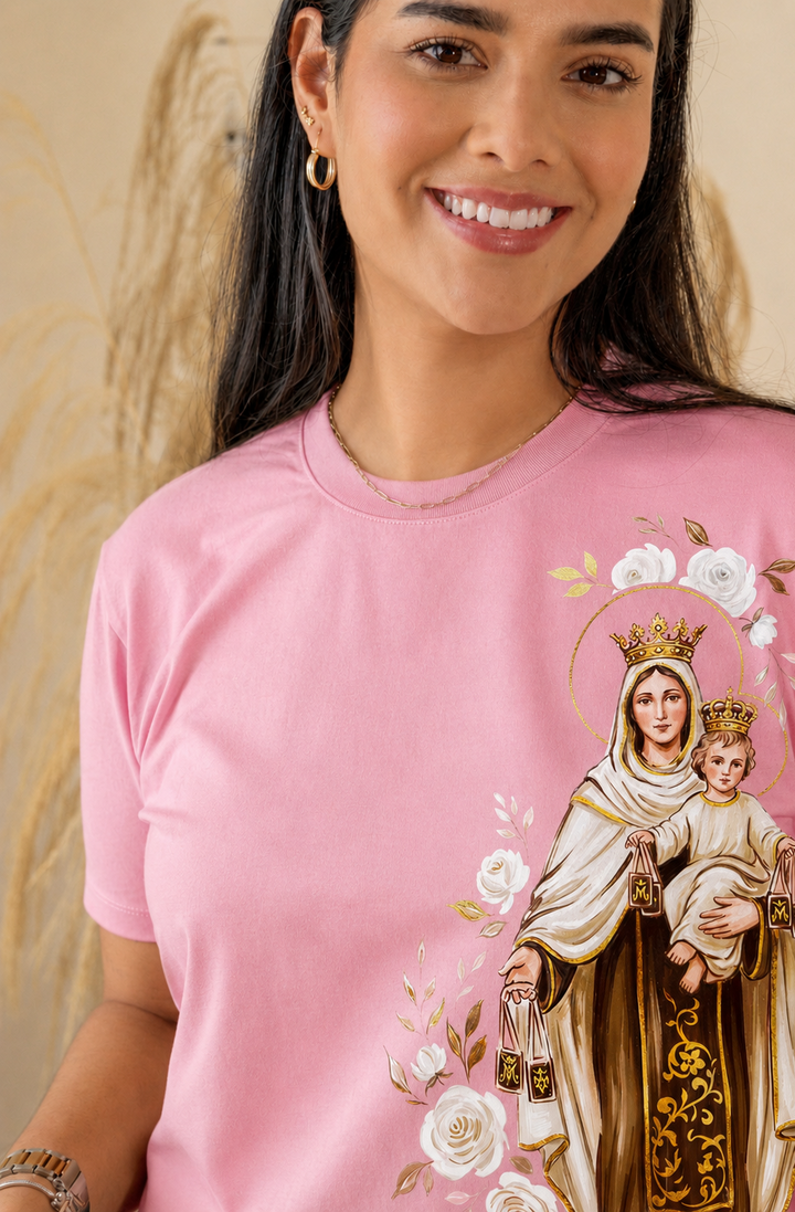 CAMISETA VIRGEN DEL CARMEN:  Ref. 1 Algodón Licrado