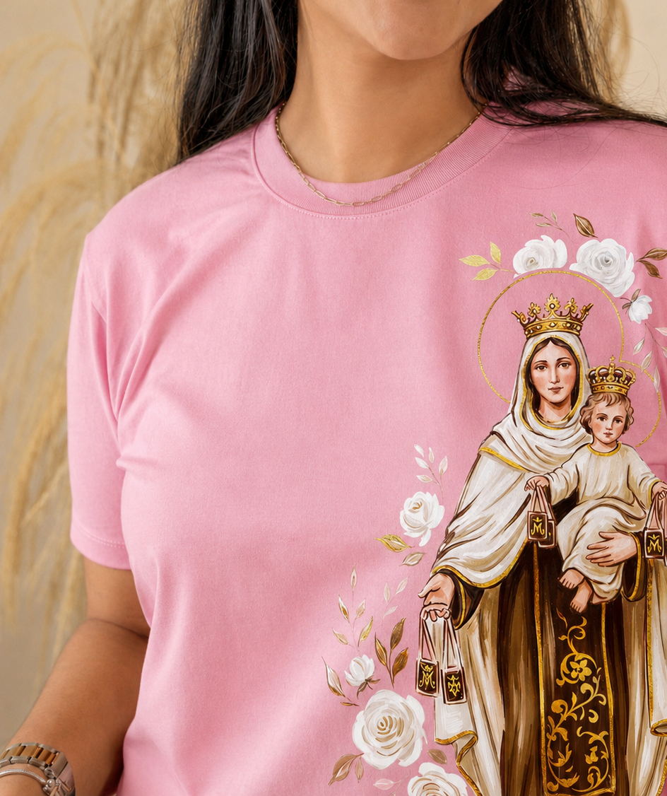 CAMISETA VIRGEN DEL CARMEN:  Ref. 1 Algodón Licrado