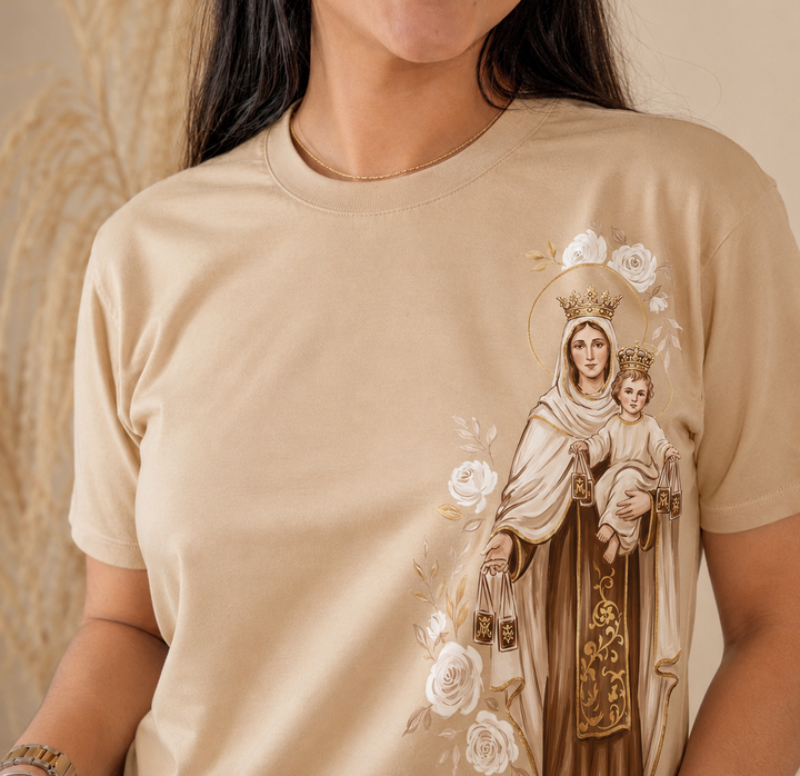 CAMISETA VIRGEN DEL CARMEN:  Ref. 1 Algodón Licrado