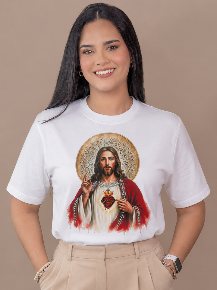 CAMISETA SAGRADO CORAZON DE JESÚS *Nueva*