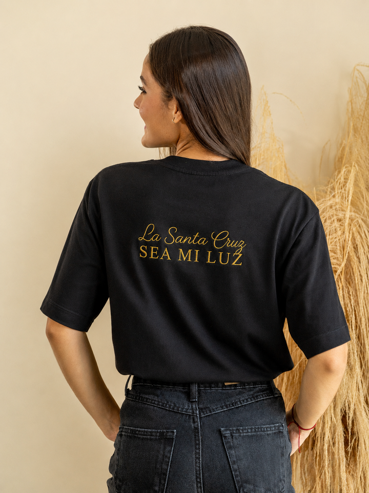 CAMISETA BORDADA MEDALLA SAN BENITO