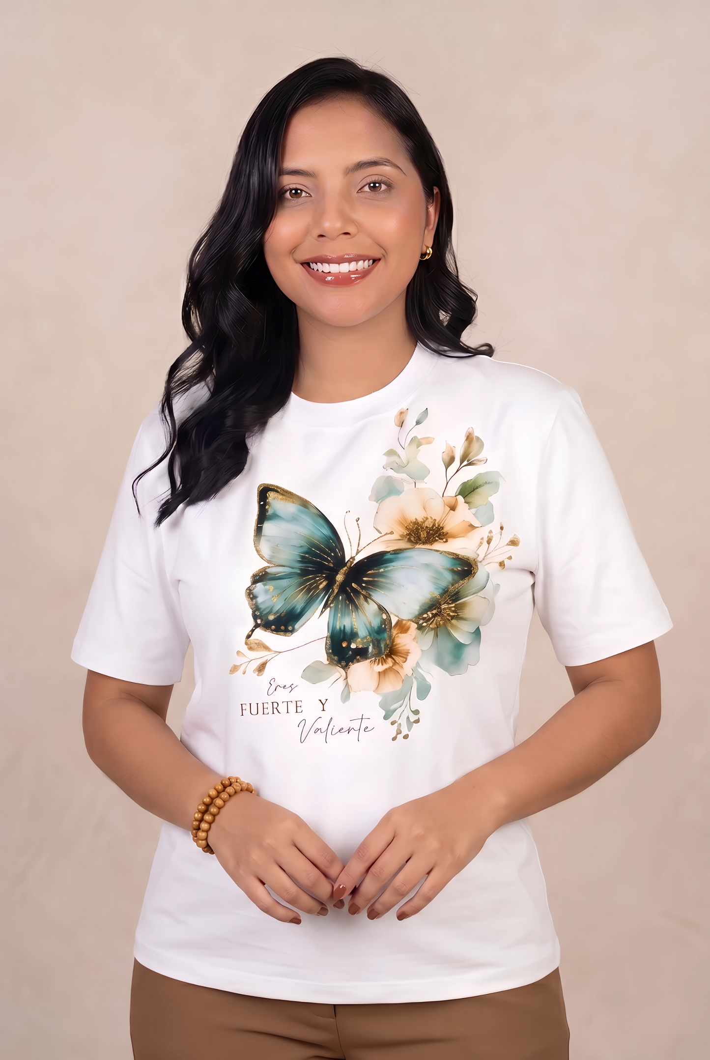 CAMISETA MARIPOSA: Eres Fuerte y Valiente