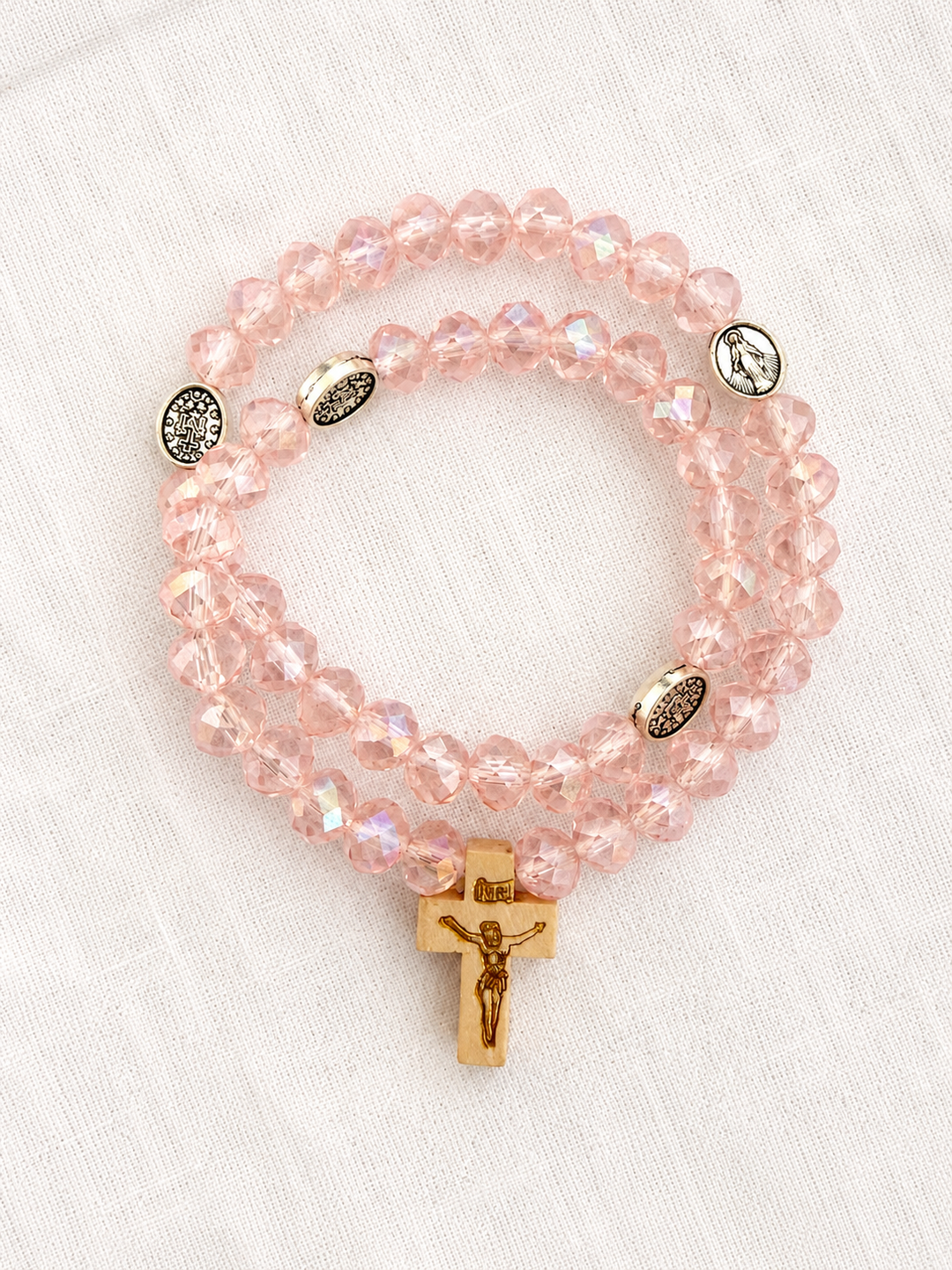 Rosario Pulsera ROSADO