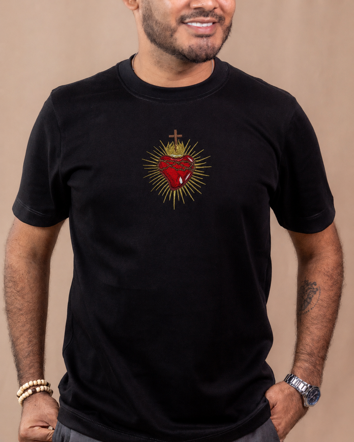 CAMISETA CORAZÒN DE JESÙS bordado