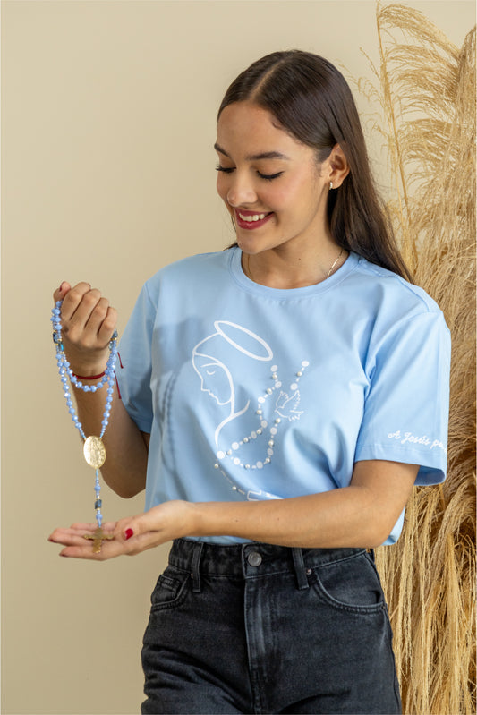 CAMISETA ROSARIO A JESÙS POR MARÌA