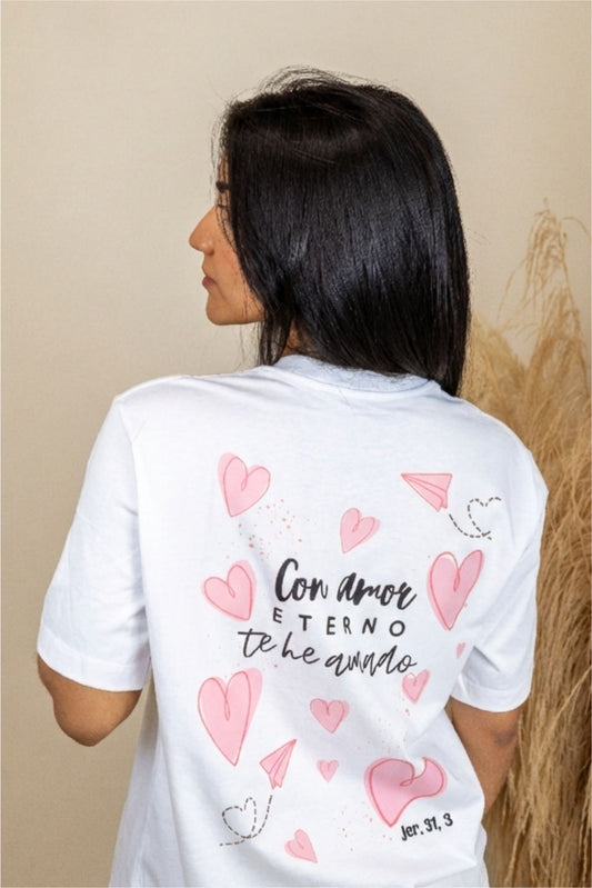 CAMISETA CON AMOR ETERNO