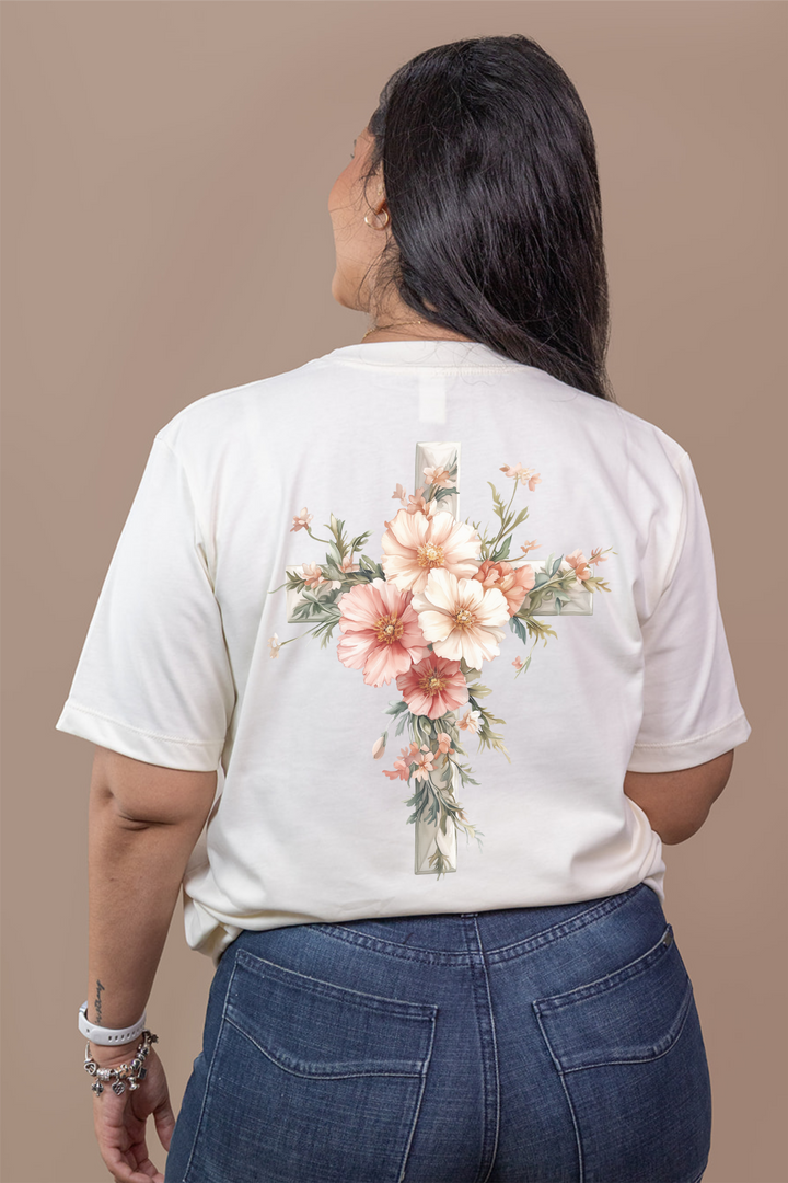 CAMISETA JESUS FLORES: el camino, la verdad, la vida