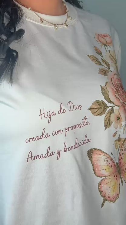 CAMISETA MARIPOSA: Hija de Dios