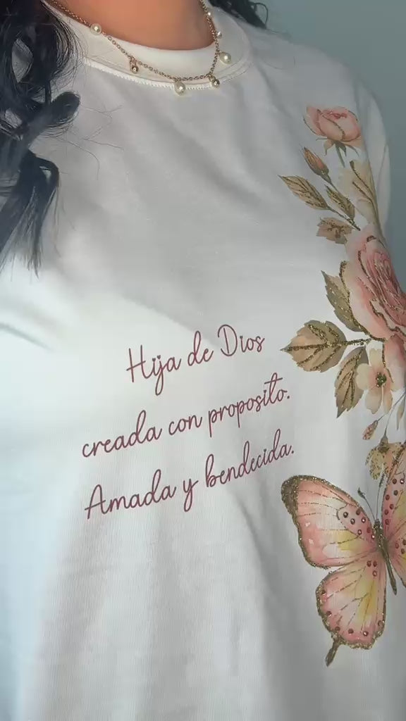 CAMISETA MARIPOSA: Hija de Dios