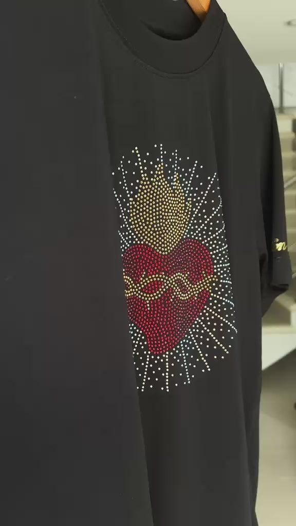 CAMISETA CORAZÓN DE JESÚS piedras