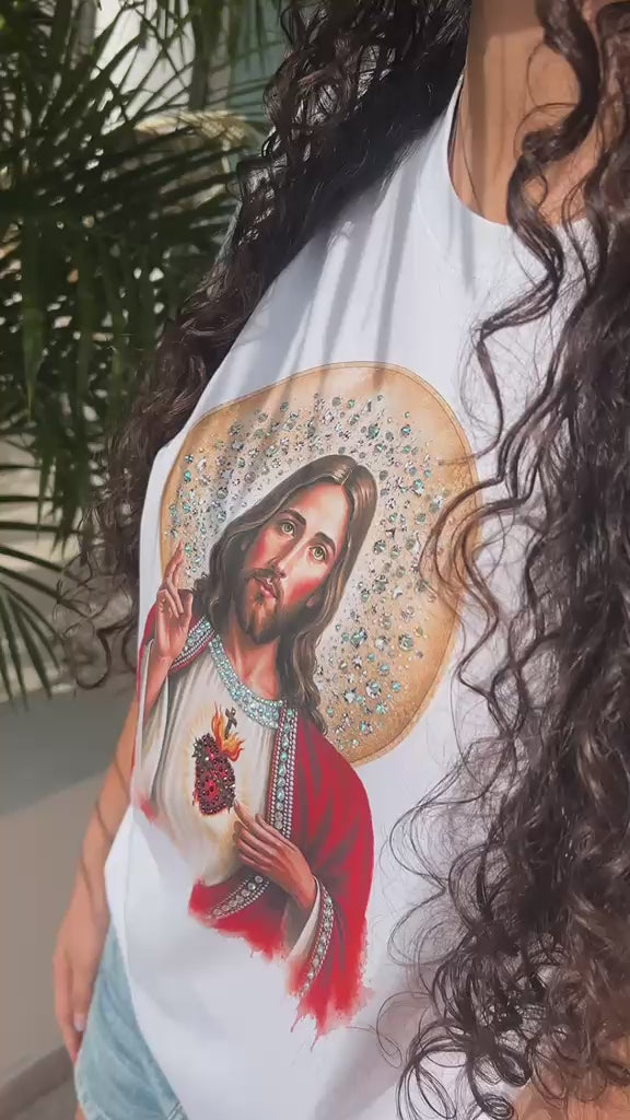 CAMISETA SAGRADO CORAZON DE JESÚS *Nueva*