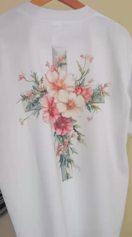 CAMISETA JESUS FLORES: el camino, la verdad, la vida