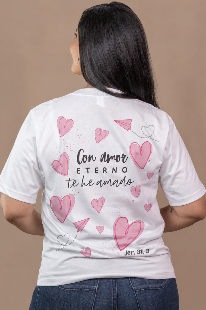 CAMISETA CON AMOR ETERNO
