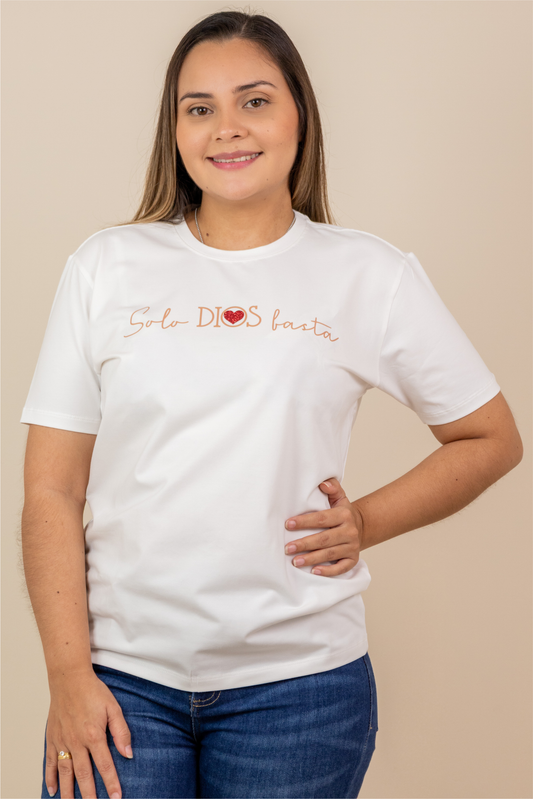 CAMISETA SOLO  DIOS BASTA